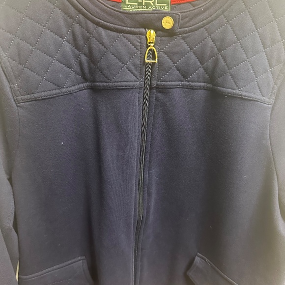 Lauren Ralph Lauren Active Quilted Zip-Up Jacket – Navy Blue - Picture 4 of 6